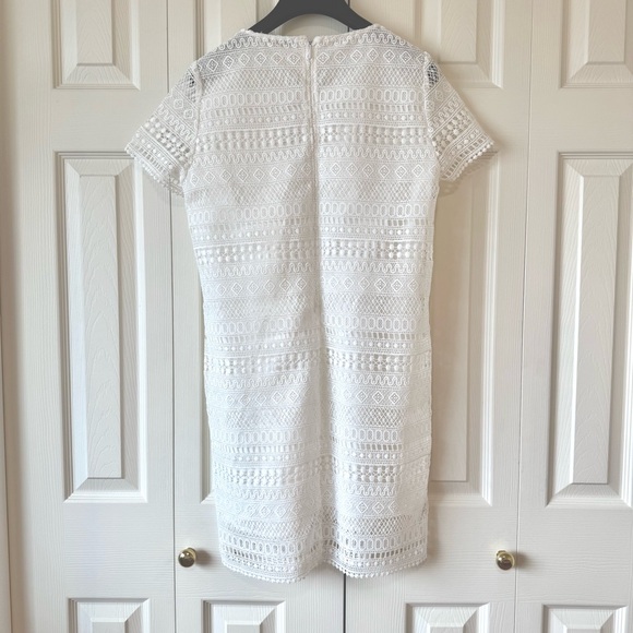 MANGO Elegant White Lace Dress - Picture 9 of 15